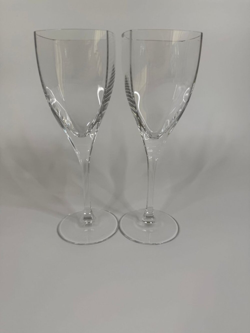 Vintage Mikasa Panache Wine Glass, 9 oz, 8.5", Clear French Crystal, Set of 2